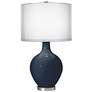 Naval Double Sheer Silver Shade Ovo Table Lamp