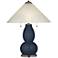 Naval Fulton Table Lamp with Fluted Glass Shade