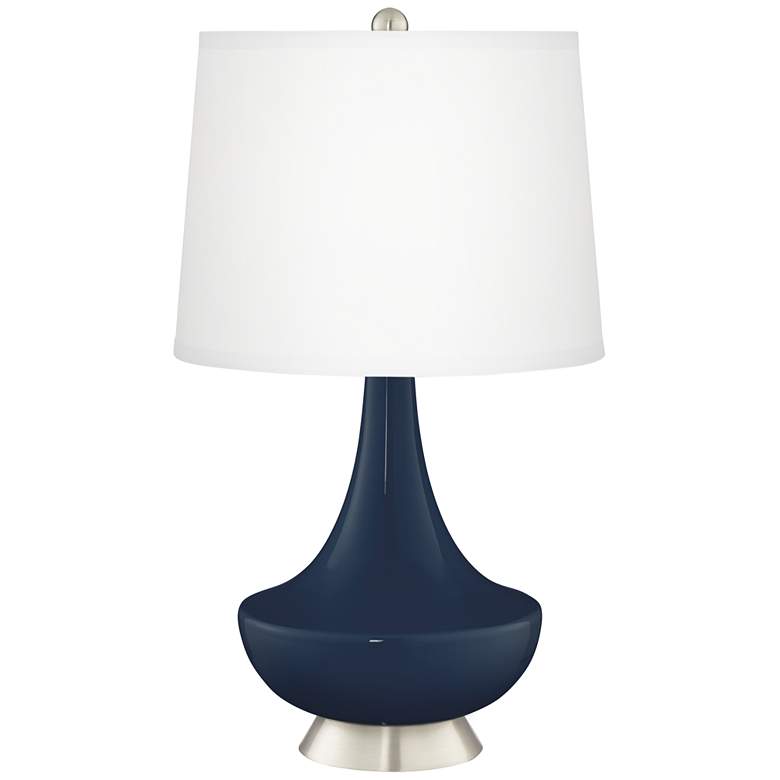 Image 2 Naval Gillan Glass Table Lamp with Dimmer