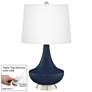 Naval Gillan Glass Table Lamp with Dimmer
