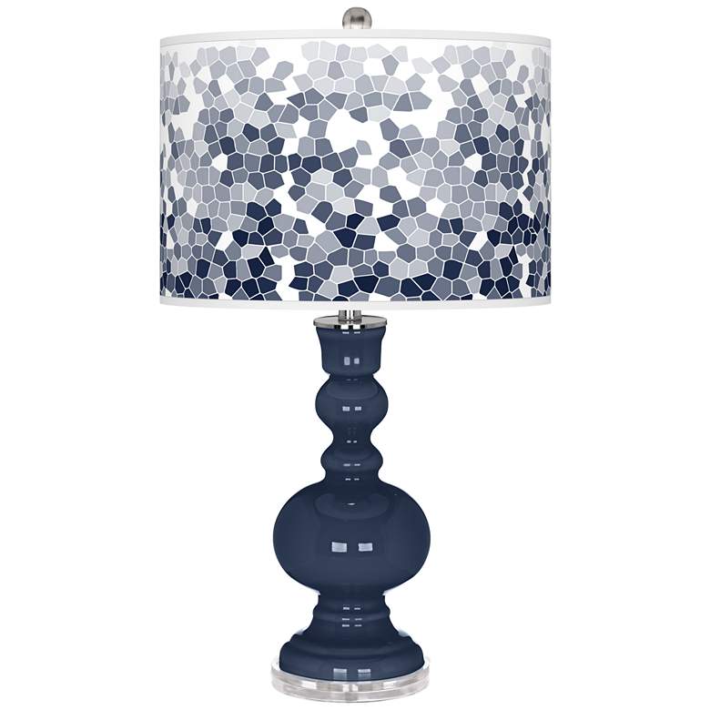 Image 1 Naval Mosaic Giclee Apothecary Table Lamp