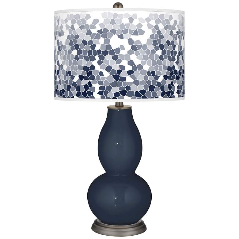 Image 1 Naval Mosaic Giclee Double Gourd Table Lamp