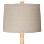 Naval Natural Linen Drum Shade Wexler Table Lamp
