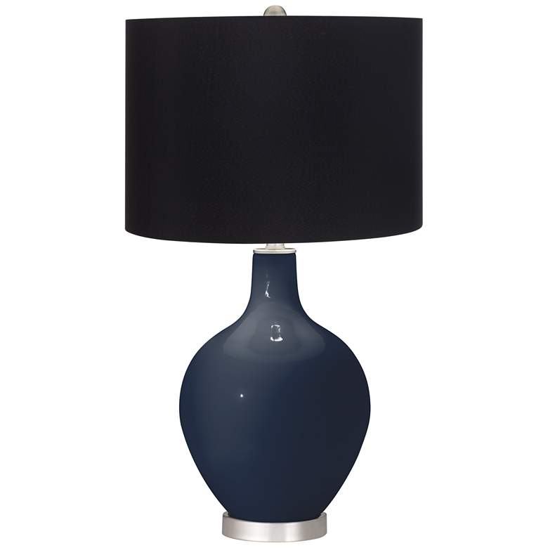Image 1 Naval Ovo Table Lamp with Black Shade