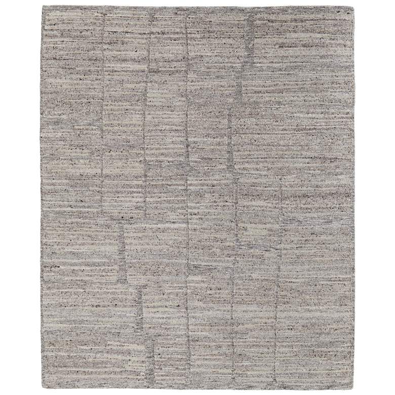 Image 1 Navaro Modern Abstract Hand Woven Gray Area Rug 8912F