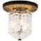 Navarre 14" Wide Black and Soft Gray Ceiling Light