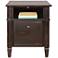 Navarro Two-Toned Aged Clove 1-Drawer Wood File Cabinet