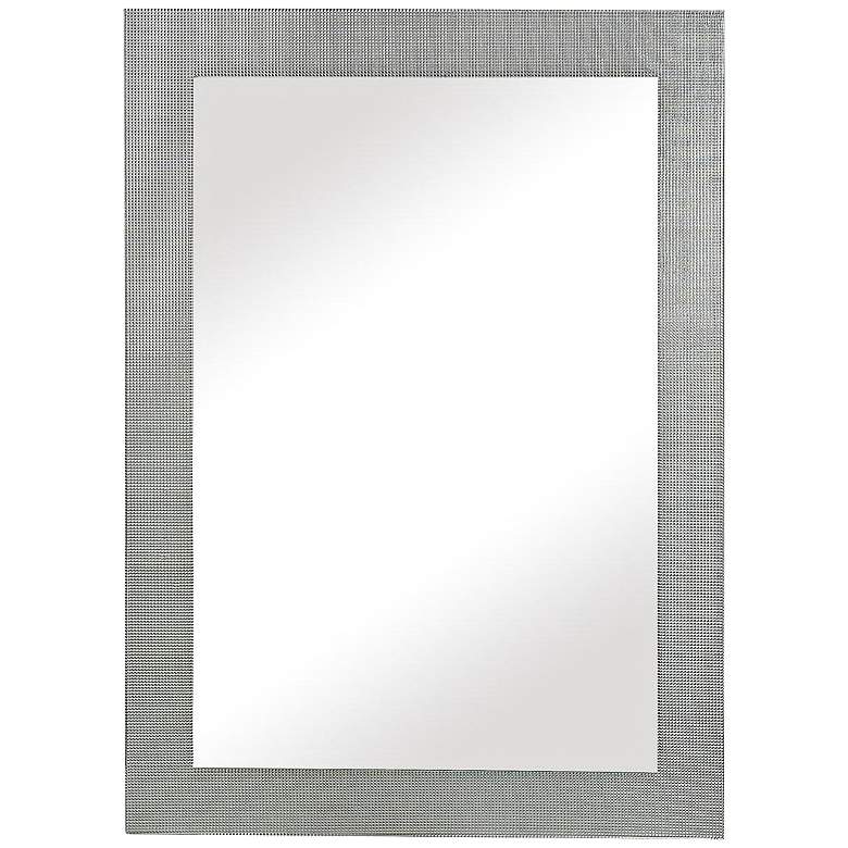Image 1 Navassa Tiled Silver 26 inchx36 inch Wood Wall Mirror