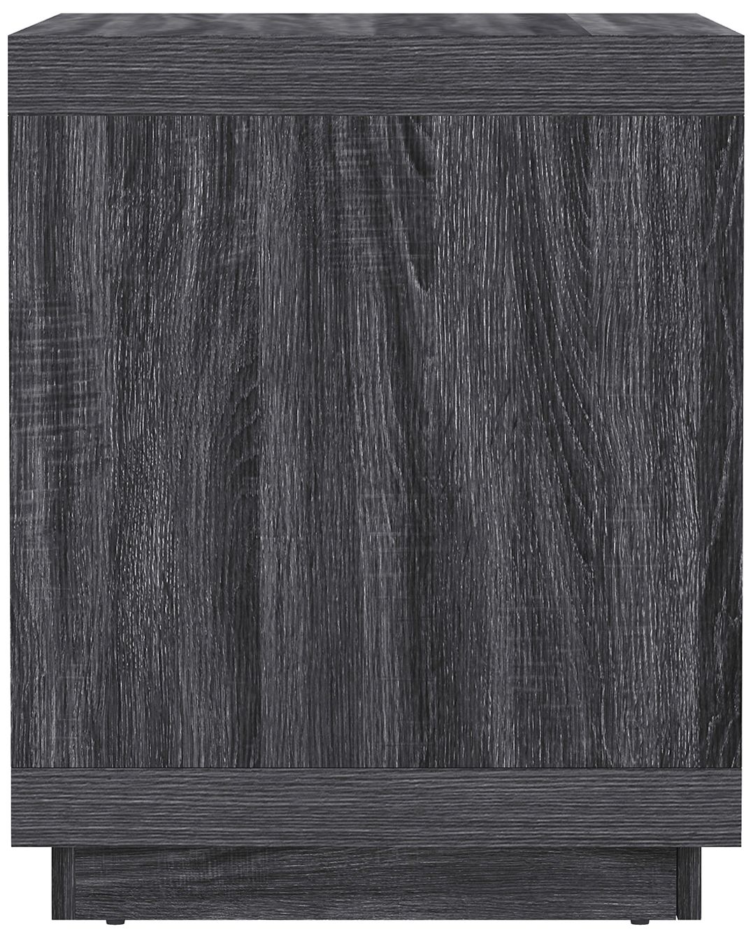 Image 7 Navis Contemporary 32" Nightstand in Charcoal Gray (1-Drawer) more views