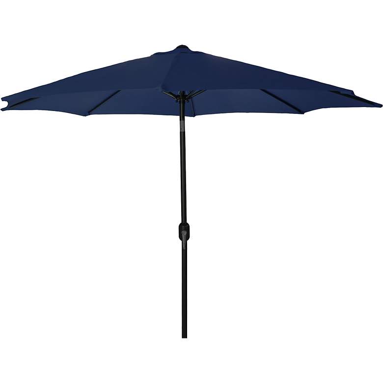Image 1 Navy 9&#39; Steel Market Umbrella