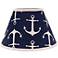 Navy Anchors Aweigh 10x18x13 Empire Shade (Spider)