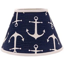 Navy Anchors Aweigh 10x18x13 Empire Shade (Spider)