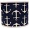Navy Anchors Aweigh 12x12x10 Drum Shade (Spider)