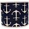 Navy Anchors Aweigh 14x14x11 Drum Shade (Spider)