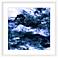 Navy I 23" Square Framed Giclee Modern Wall Art