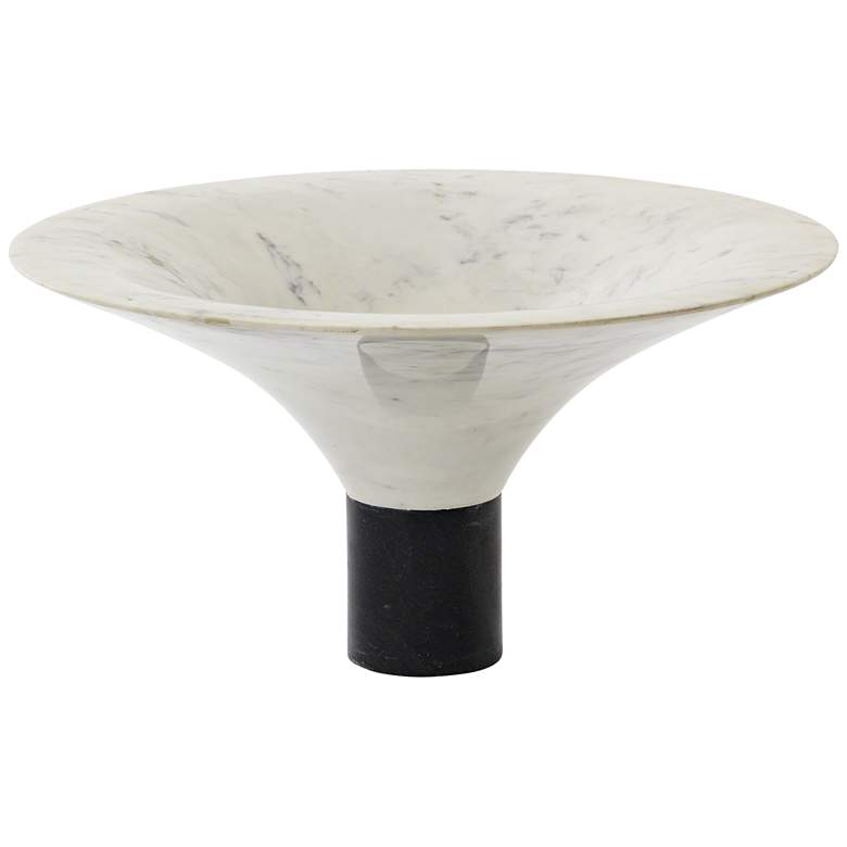 Image 1 Naxos White Marble Flared Bowl