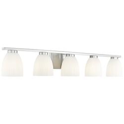 Naya by Z-Lite Brushed Nickel 5 Light Vanity