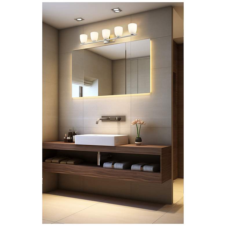 Image 2 Naya by Z-Lite Brushed Nickel 5 Light Vanity more views