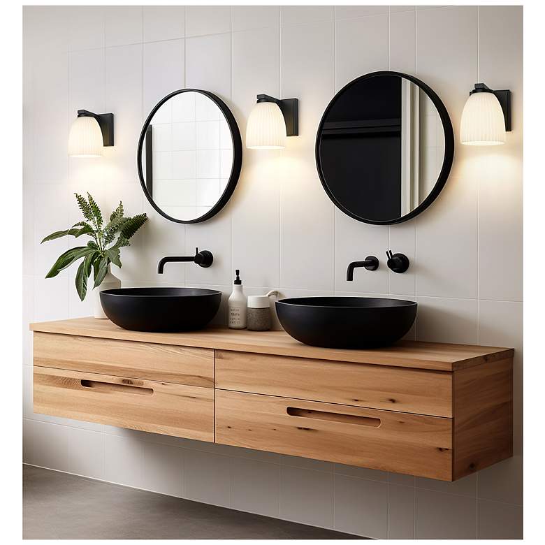 Image 2 Naya by Z-Lite Matte Black 1 Light Wall Sconce more views