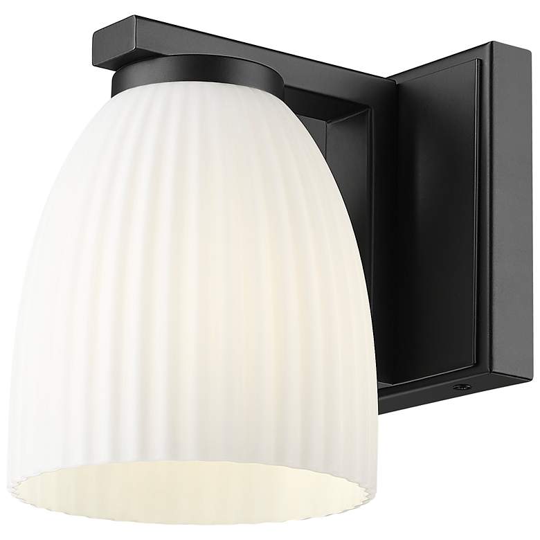 Image 5 Naya by Z-Lite Matte Black 1 Light Wall Sconce more views