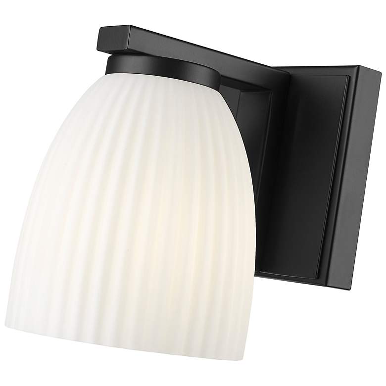 Image 6 Naya by Z-Lite Matte Black 1 Light Wall Sconce more views