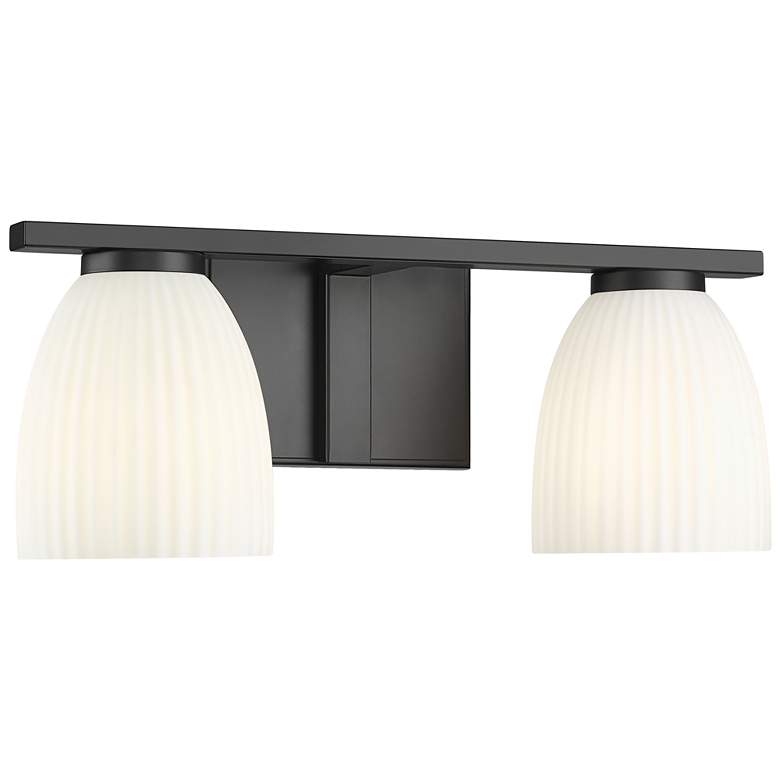 Image 1 Naya by Z-Lite Matte Black 2 Light Vanity