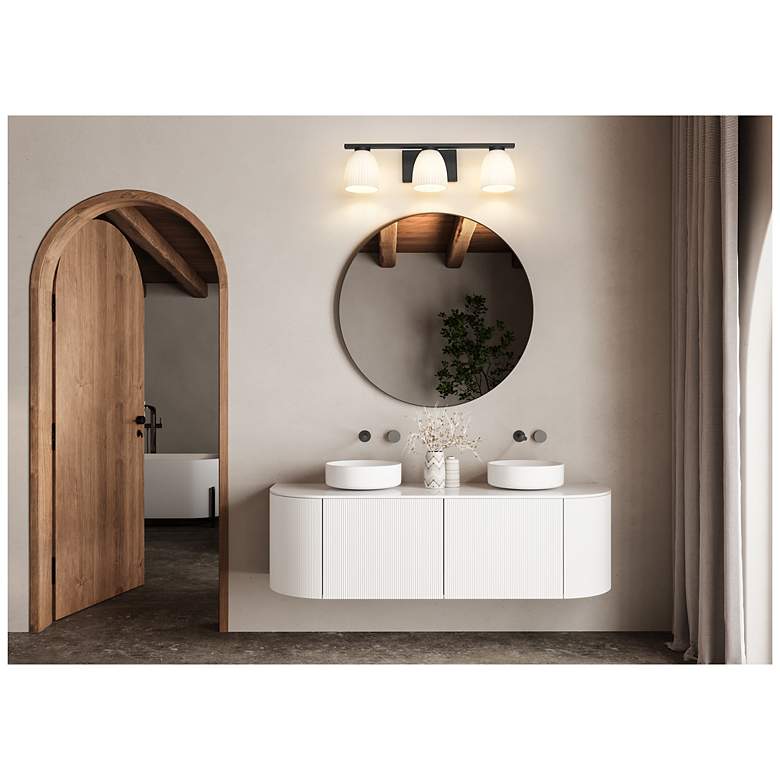 Image 2 Naya by Z-Lite Matte Black 3 Light Vanity more views