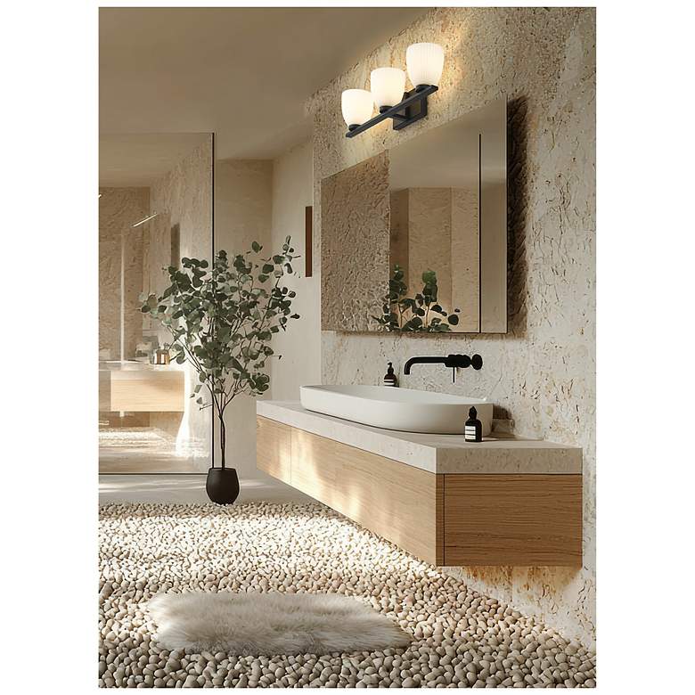 Image 3 Naya by Z-Lite Matte Black 3 Light Vanity more views