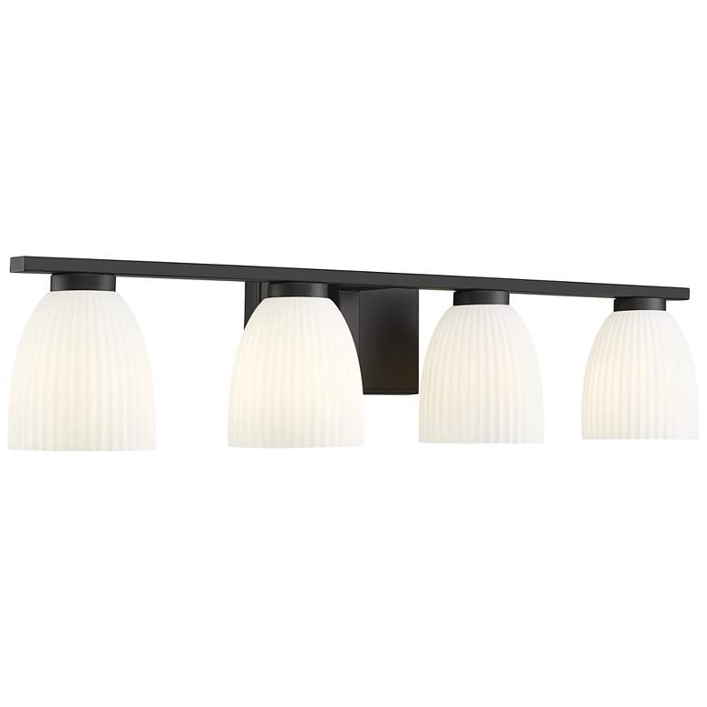 Image 1 Naya by Z-Lite Matte Black 4 Light Vanity