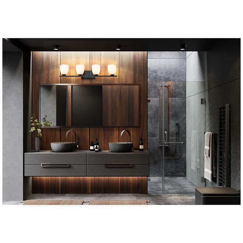 Image 2 Naya by Z-Lite Matte Black 4 Light Vanity more views