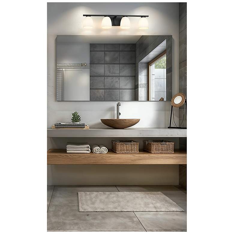 Image 3 Naya by Z-Lite Matte Black 4 Light Vanity more views