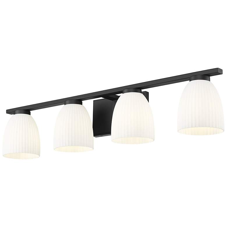 Image 5 Naya by Z-Lite Matte Black 4 Light Vanity more views