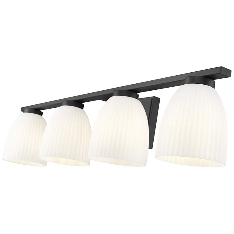 Image 6 Naya by Z-Lite Matte Black 4 Light Vanity more views