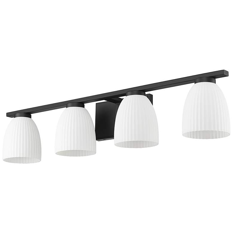 Image 7 Naya by Z-Lite Matte Black 4 Light Vanity more views