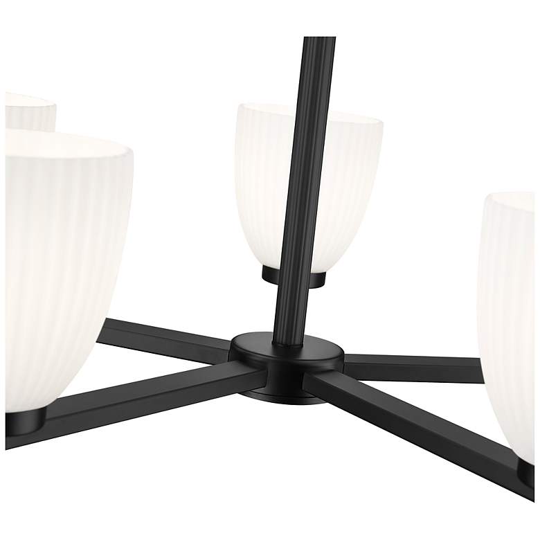 Image 6 Naya by Z-Lite Matte Black 5 Light Chandelier more views