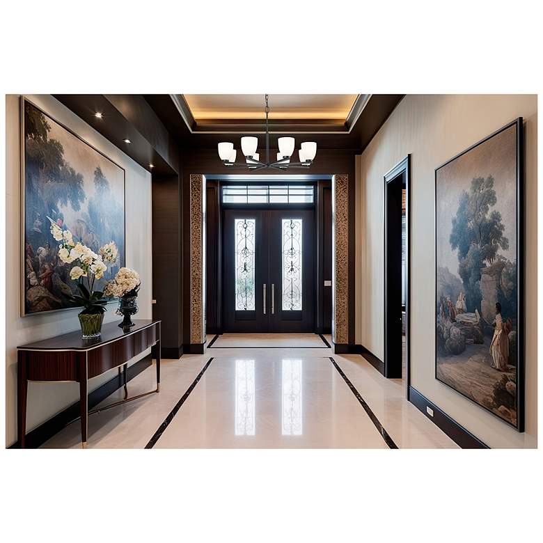 Image 3 Naya by Z-Lite Matte Black 8 Light Chandelier more views