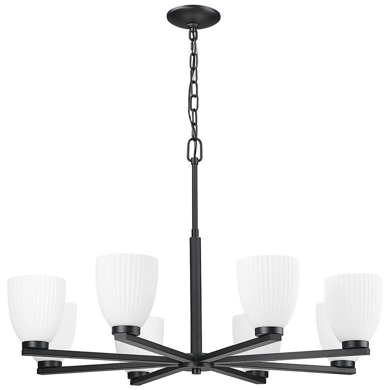Image 7 Naya by Z-Lite Matte Black 8 Light Chandelier more views
