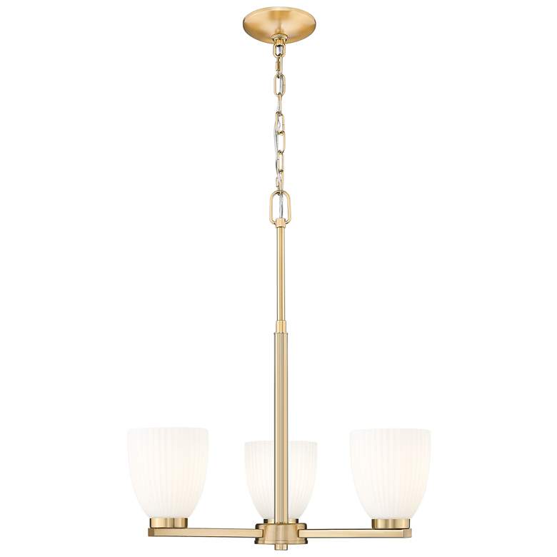 Image 1 Naya by Z-Lite Modern Gold 3 Light Chandelier