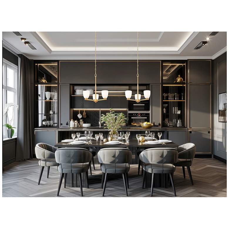Image 3 Naya by Z-Lite Modern Gold 3 Light Chandelier more views