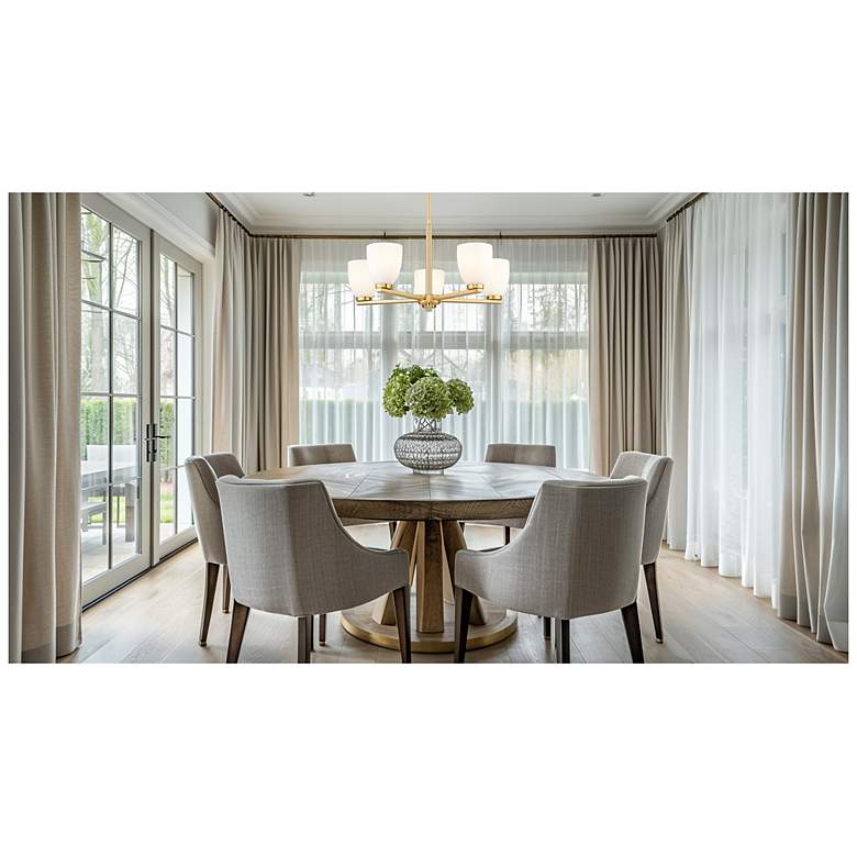 Image 2 Naya by Z-Lite Modern Gold 5 Light Chandelier more views
