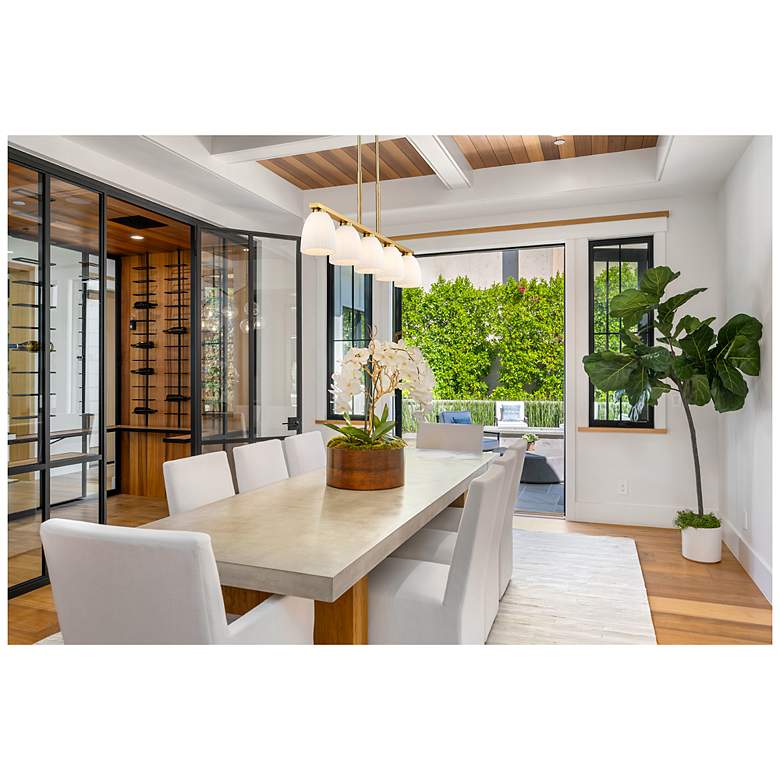 Image 3 Naya by Z-Lite Modern Gold 5 Light Linear Chandelier more views