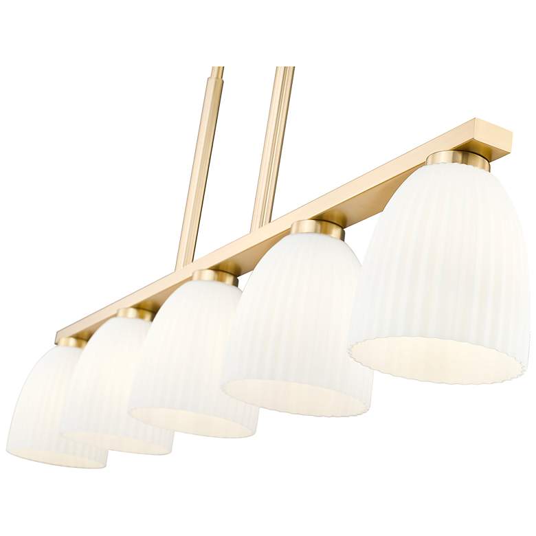 Image 6 Naya by Z-Lite Modern Gold 5 Light Linear Chandelier more views