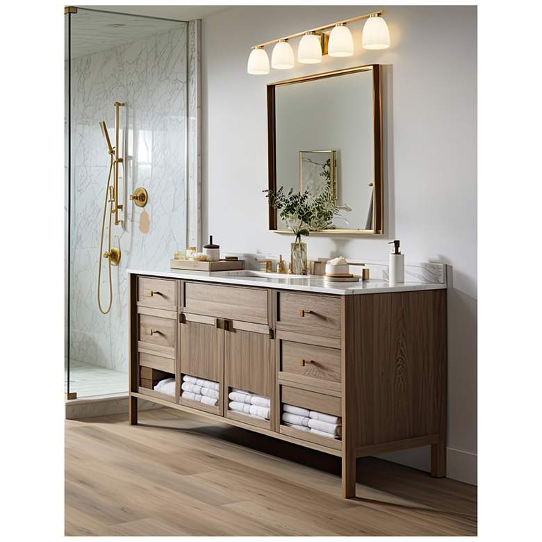 Image 2 Naya by Z-Lite Modern Gold 5 Light Vanity more views