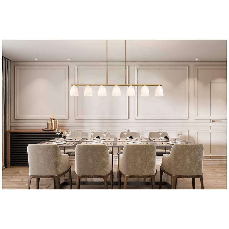 Image 3 Naya by Z-Lite Modern Gold 7 Light Linear Chandelier more views