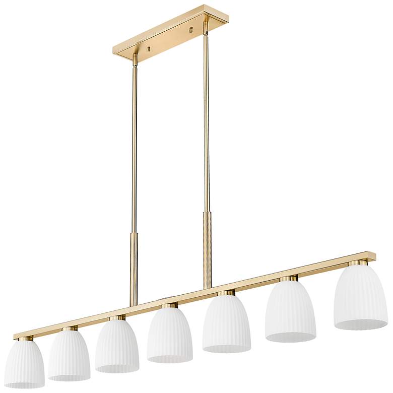 Image 7 Naya by Z-Lite Modern Gold 7 Light Linear Chandelier more views
