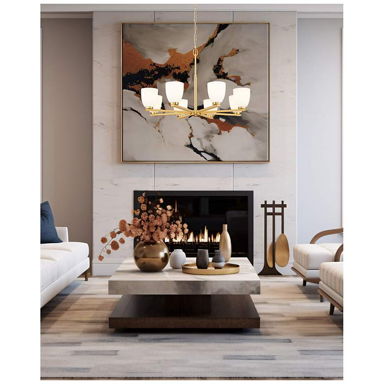 Image 2 Naya by Z-Lite Modern Gold 8 Light Chandelier more views