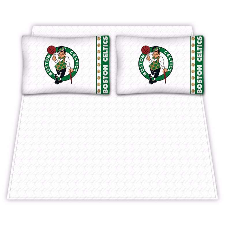 Image 1 NBA Boston Celtics Micro Fiber Full Sheet Set