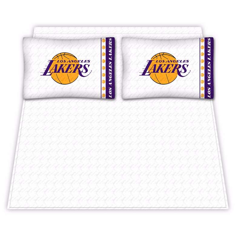 Image 1 NBA Los Angeles Lakers Micro Fiber Full Sheet Set
