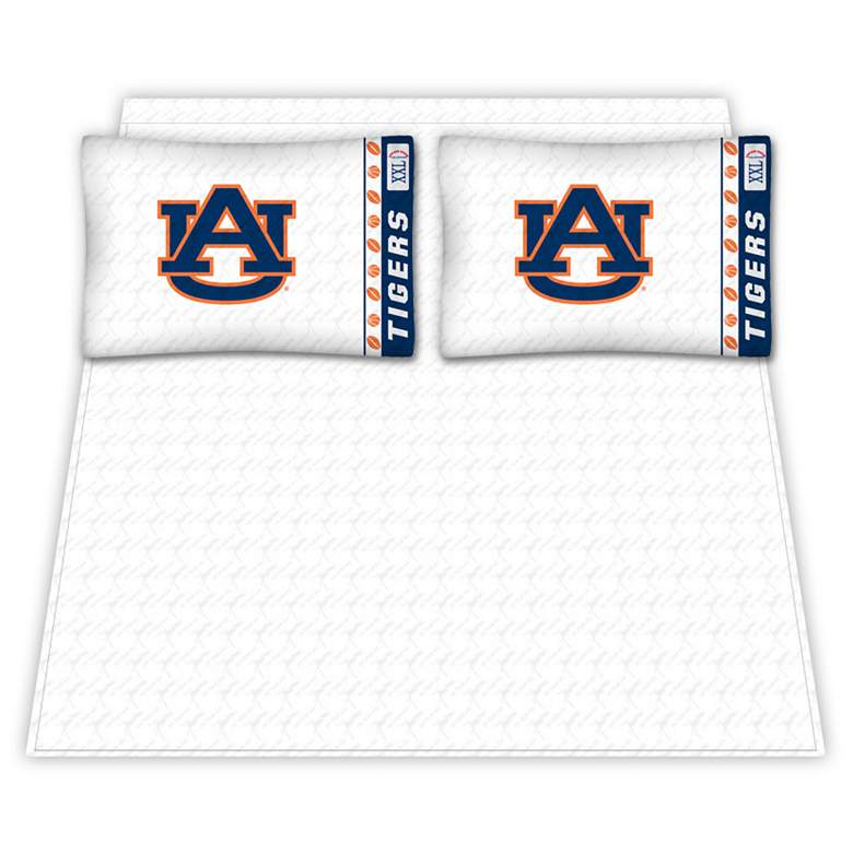 Image 1 NCAA Auburn Tigers Micro Fiber Full Sheet Set