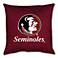 NCAA Florida State Seminoles Locker Room Throw Pillow